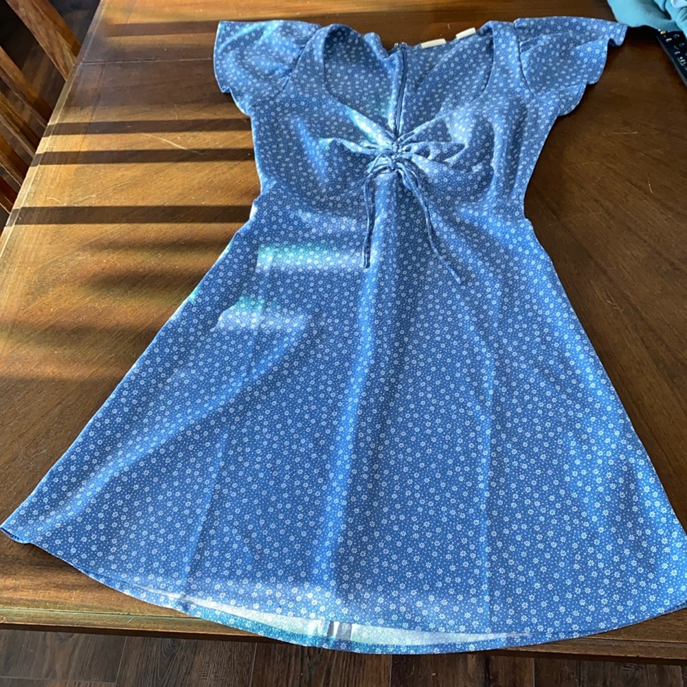 Blue and whites floral dress, Levi’s, XS